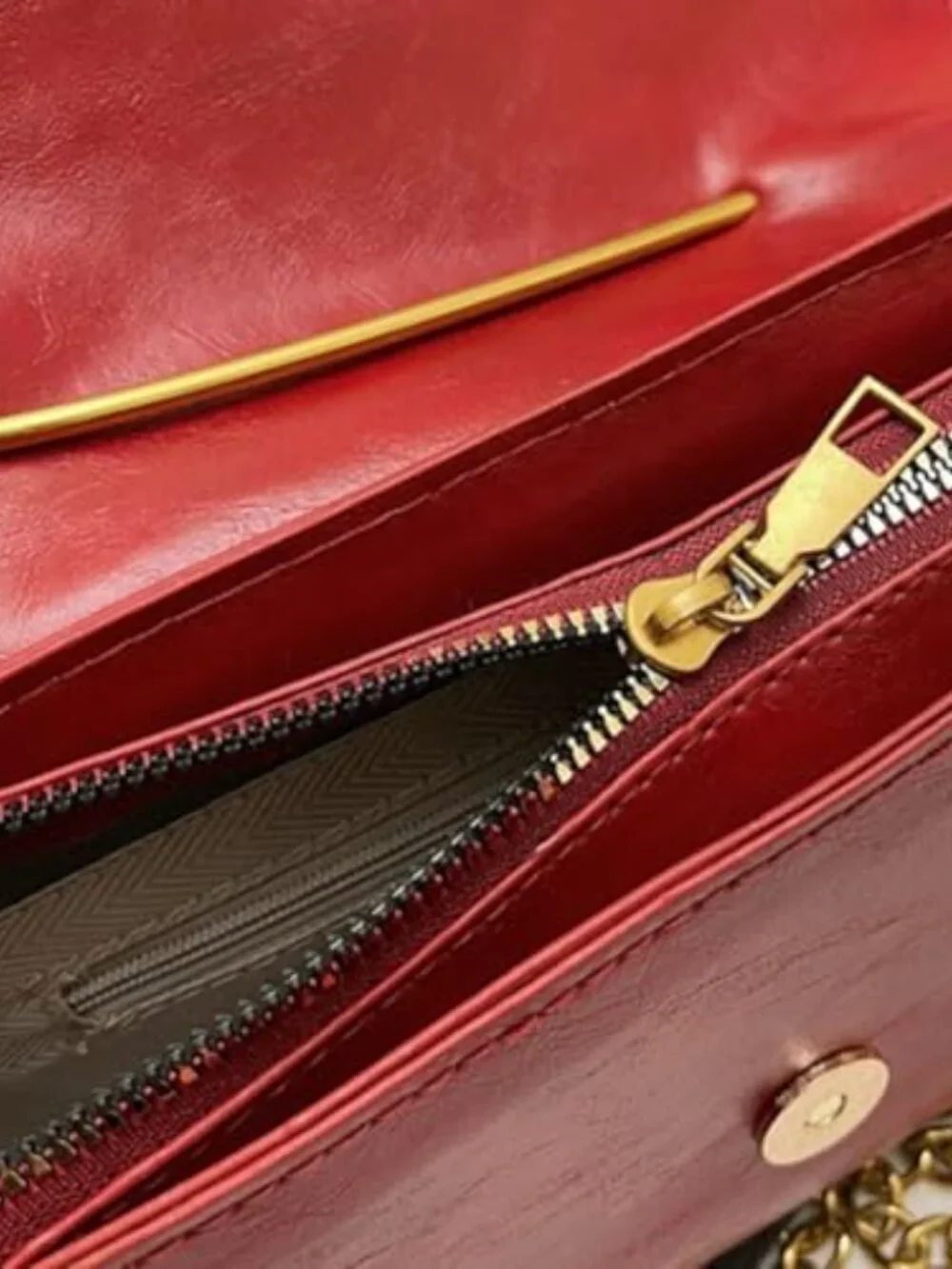 Faux Leather Hobo Tote Bag Crossbody Shoulder Purse with Chain Strap
